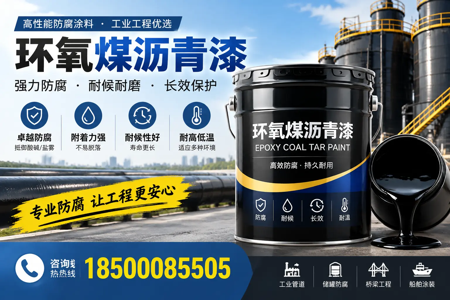 环氧煤沥青漆的施工方法与注意事项,确保在鹰潭顺利完成